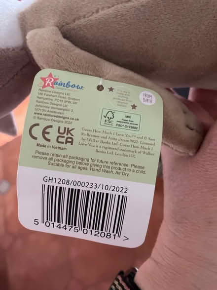 Photo of free Nutbrown Hare soft toy, BNWT (NN14) #2