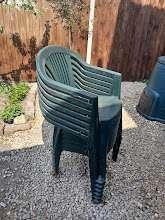 Photo of free 6 plastic garden chairs (New Catton NR3) #1