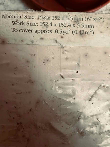 Photo of free New White tiles, but old packaging (Mapperley NG3) #1