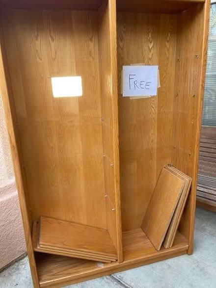 Photo of free Honey Oak Bookshelves (Rancho Penasquitos) #2