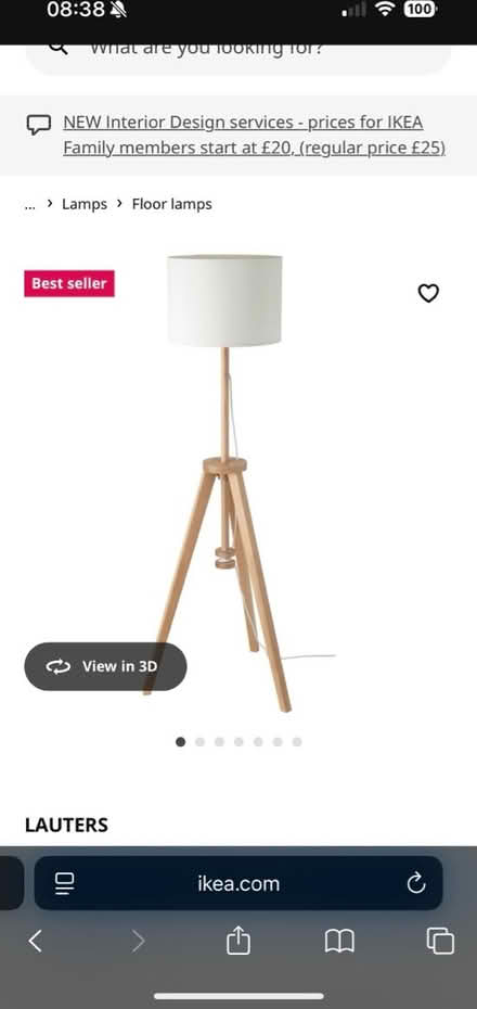 Photo of free IKEA lamp (W4) #1