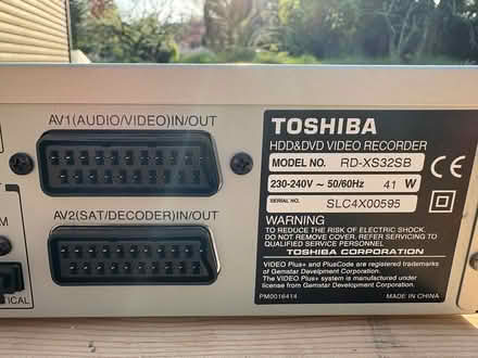 Photo of free Toshiba HDD/DVD Recorder (Little Dunham PE32) #3