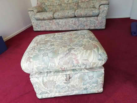 Photo of free Sofa + storage footstool (Warminster) #3