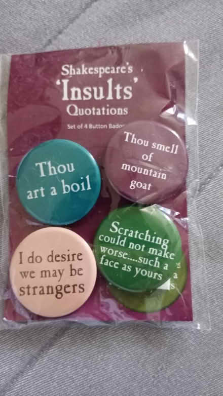 Photo of free Set of 4 button badges (OX4 Greater leys) #1
