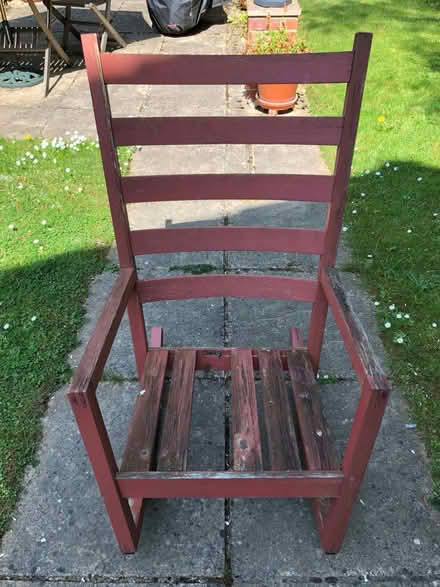 Photo of free Rocking chair, 1 slat broken (Sandhills OX3) #1