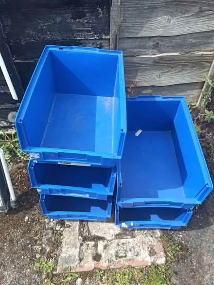 Photo of free 5x stackable plastic boxes (M14) #1