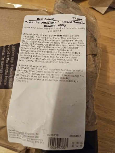 Photo of free Bread (N8 Wood Green) #2