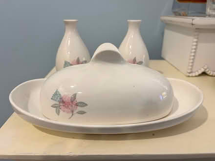 Photo of free Antique butter dish and SnP shaker (Roxbury) #2
