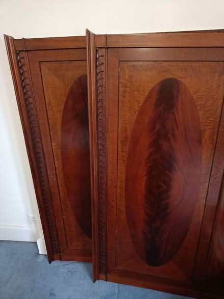 Photo of free Antique double bed headboard and footboard (Bayswater W2) #1