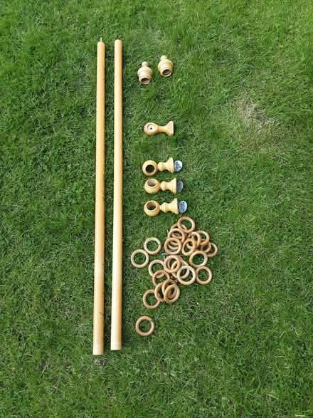 Photo of free Wooden curtain pole (Witham CM8) #1
