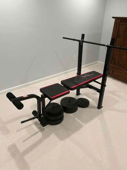 Photo of free Work out bench and weights (The Vistas) #1