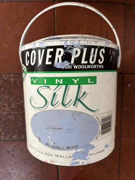 Photo of free Two, part used tins of emulsion paint (pink and blue) (Allerton L18) #1