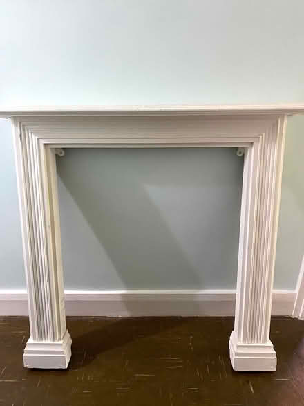 Photo of free White Painted Wooden Fire Surround (Charlton SE7) #1