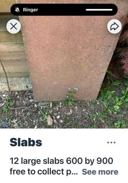 Photo of free Paving slabs (Black Dam RG21) #1