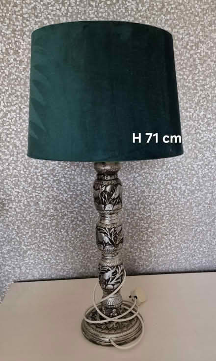 Photo of free Tall pewter lamp (Vicars Cross, Chester , CH3) #1