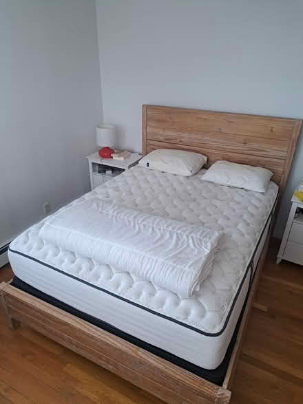 Photo of free Wooden bed and Queen size mattresss (Caroll Gardens) #1