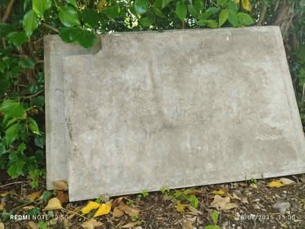 Photo of free Two 3ft by 2ft concrete slabs (St Martins SY10) #1