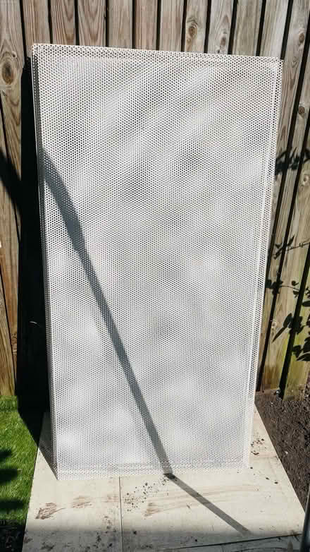 Photo of free White metal coated mesh panels (Ealing W5) #1