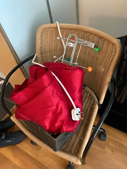 Photo of free Clothes hooks & red curtain Eyelet (Wandsworth) #1