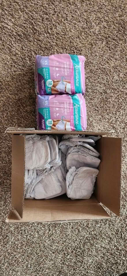 Photo of free Women's XS adult diapers (Downtown Noblesville) #1