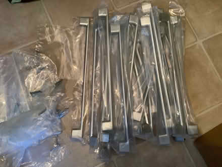 Photo of free New brushed chrome handles (Whitchurch, Bristol) #1