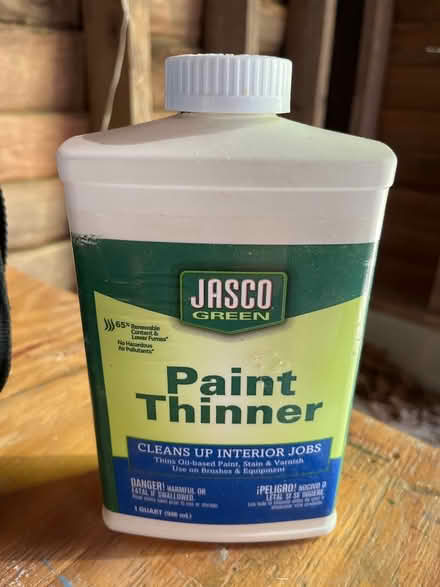 Photo of free Nearly full 1 quart paint thinner (Siler) #1