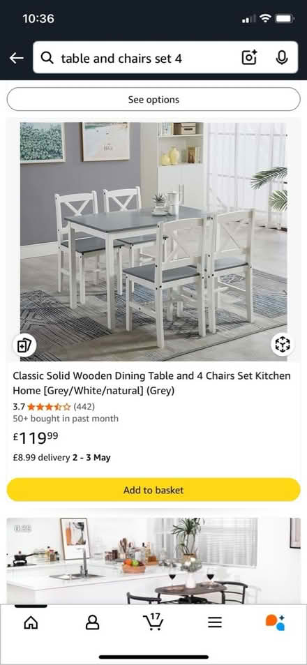 Photo of free Table and 2 chairs (CH43) #1