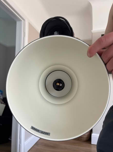 Photo of free Grey lampshade and pendant (Ellesmere port) #2