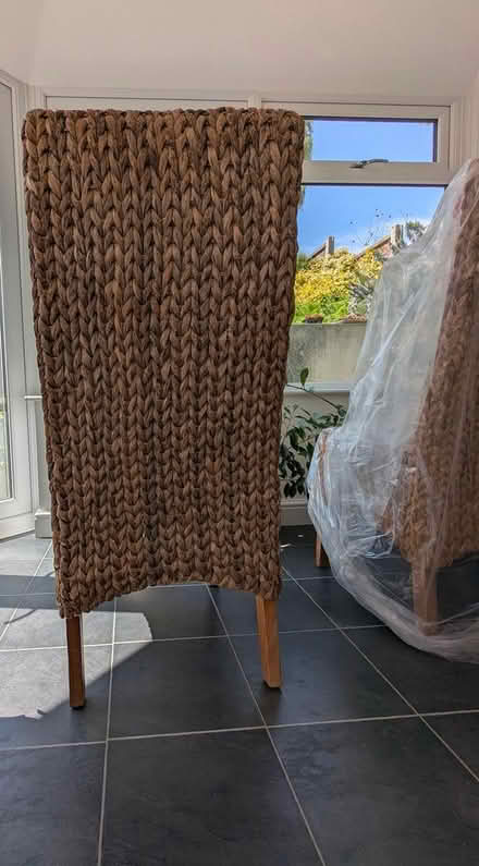 Photo of free Set of 4 Rattan chairs (Gillingham) #2