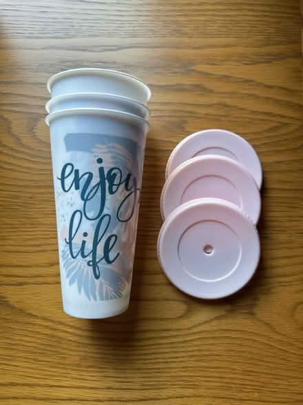 Photo of free 3 x Drinks Cups With Lids (Hemel Hempstead, HP2 area) #1