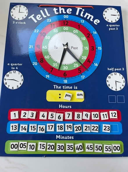 Photo of free Tell the time magnetic board (Harborne) #1