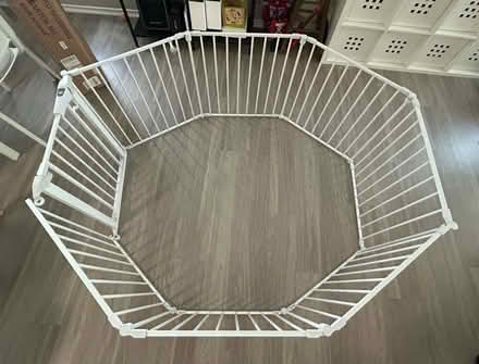 Photo of free 8-Panel metal gate with door (Arlington) #2