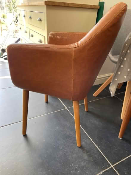 Photo of free Real leather chair (Waterlooville) #2