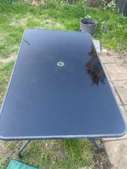 Photo of free Metal and glass garden table (Chessington KT9) #1