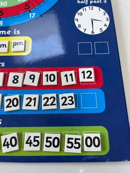 Photo of free Tell the time magnetic board (Harborne) #2