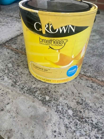 Photo of free Mustard yellow paint (Worcester) #1