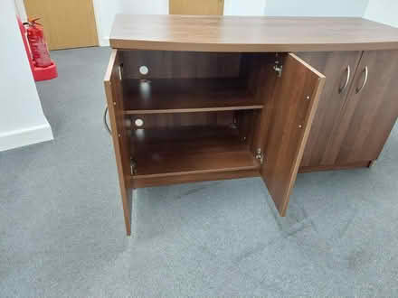 Photo of free Large dark cherry sideboard (BR8) #2