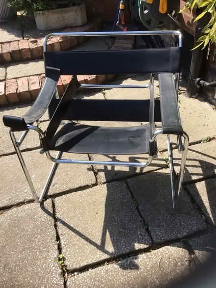 Photo of free Wassily replica leather and chrome armchair. (Alderley Edge SK9) #1