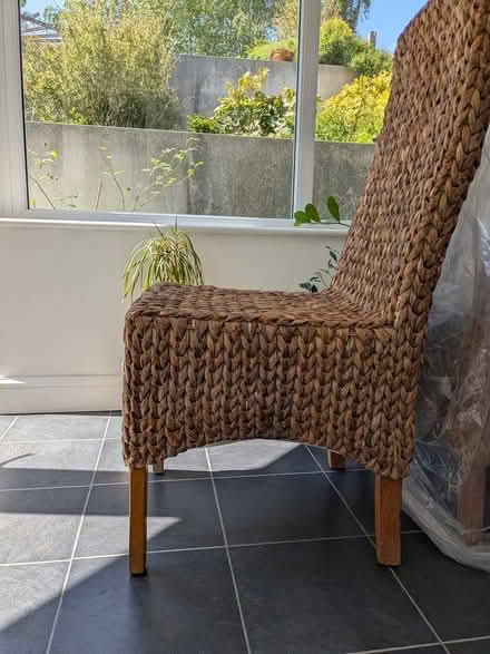 Photo of free Set of 4 Rattan chairs (Gillingham) #1