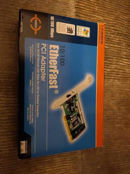 Photo of free Linksys 10/100 Etherfast PCI card (northville/novi) #1