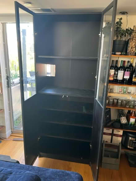 Photo of free Black Ikea display case (Meridian Hill park) #4