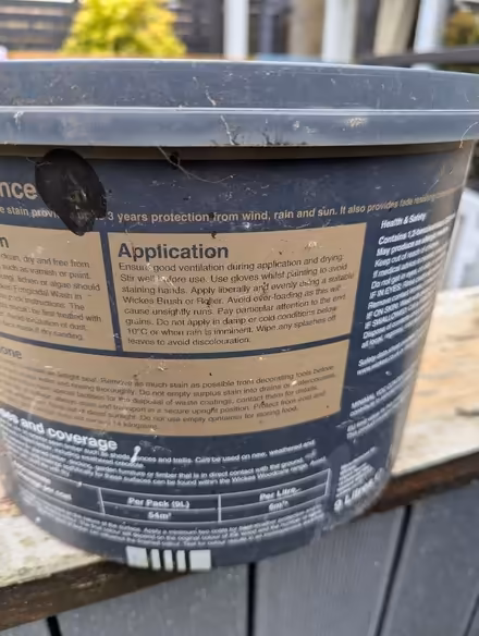 Photo of free Wicks Charcoal fence paint (Grangeway area NN10) #3