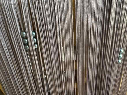 Photo of free 1 x Grey Beaded Fringed Curtain. (Goldington MK41) #2