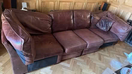 Photo of free 5 Piece Raw Leather Sofa (DE56) #3
