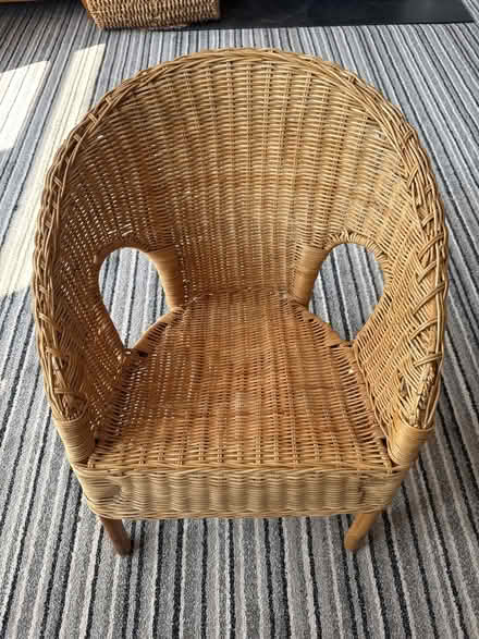 Photo of free Child’s wicker chair (TA1) #1