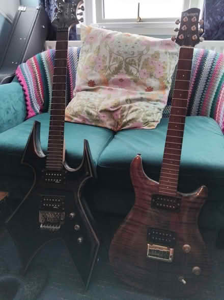 Photo of free 2 stringless guitars (Burley LS4) #1