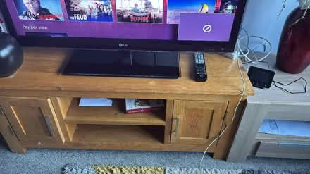 Photo of free Wooden tv stand/console (SG7) #1
