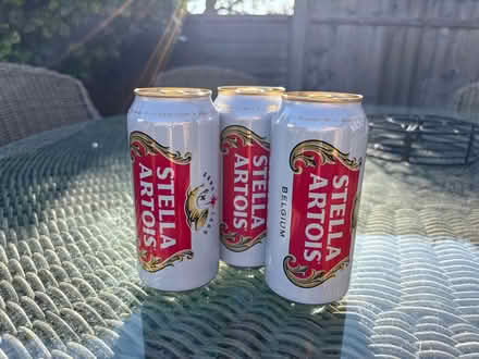 Photo of free Three tins of Stella (Palmers Green/ Edmonton N18) #1