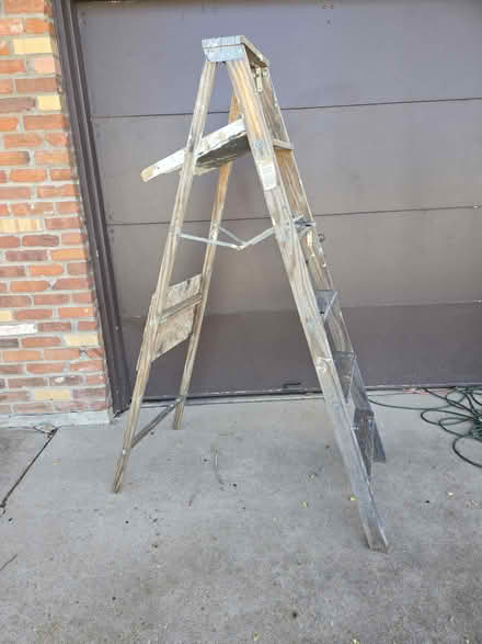 Photo of free 6 foot wood ladder (near downtown Littleton) #1