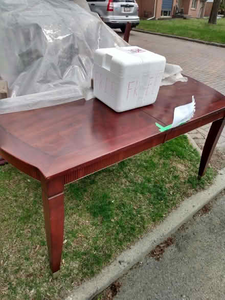 Photo of free Dining Room Table & 6 Chairs (Near Baseline Rd. & Clyde Ave.) #1